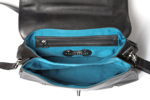 "Messina" Italian Leather Messenger Bag